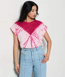 Clearance T-shirt manches courtes tie and dye T-shirts Et Tops