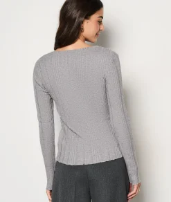 Shop T-Shirt manches longues côtélé T-shirts Et Tops