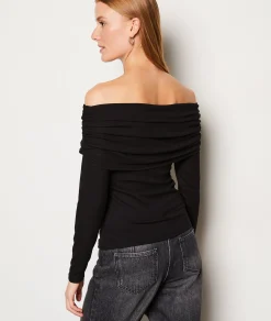 Best Sale T-shirt manches longues épaules dénudées T-shirts Et Tops