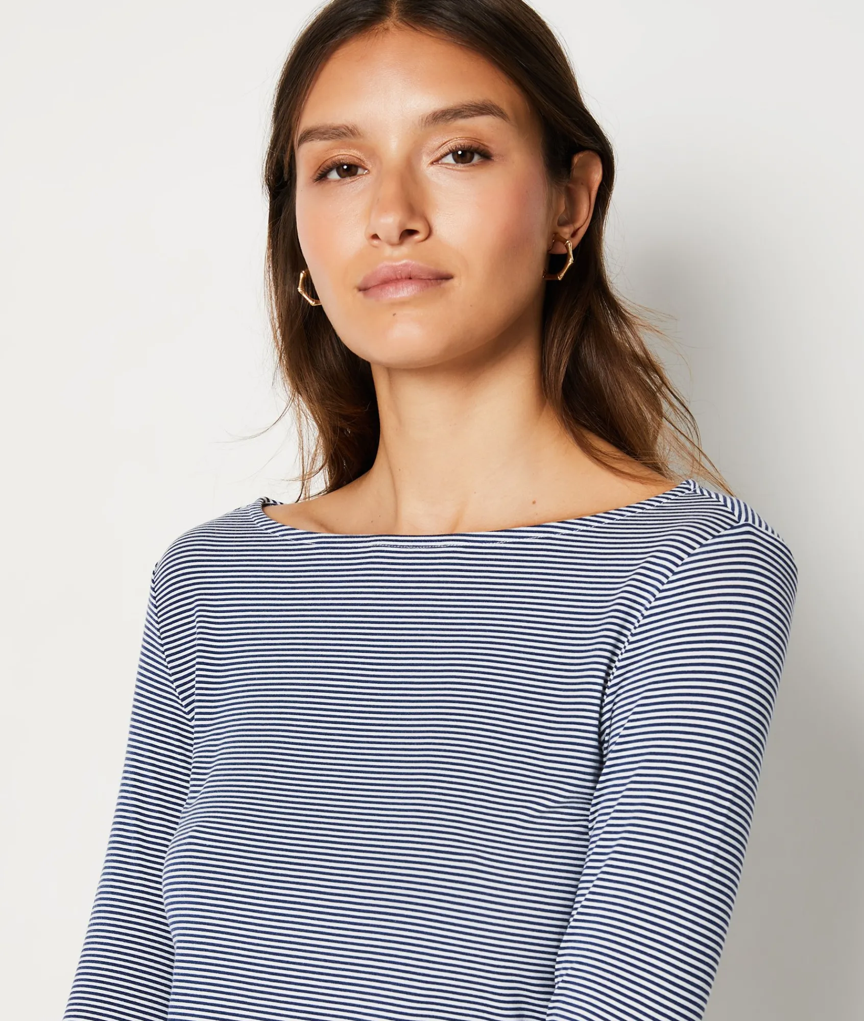 Cheap T-shirt manches longues rayé Hauts De Pyjama