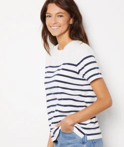 New T-shirt marinière 100% coton T-shirts Et Tops