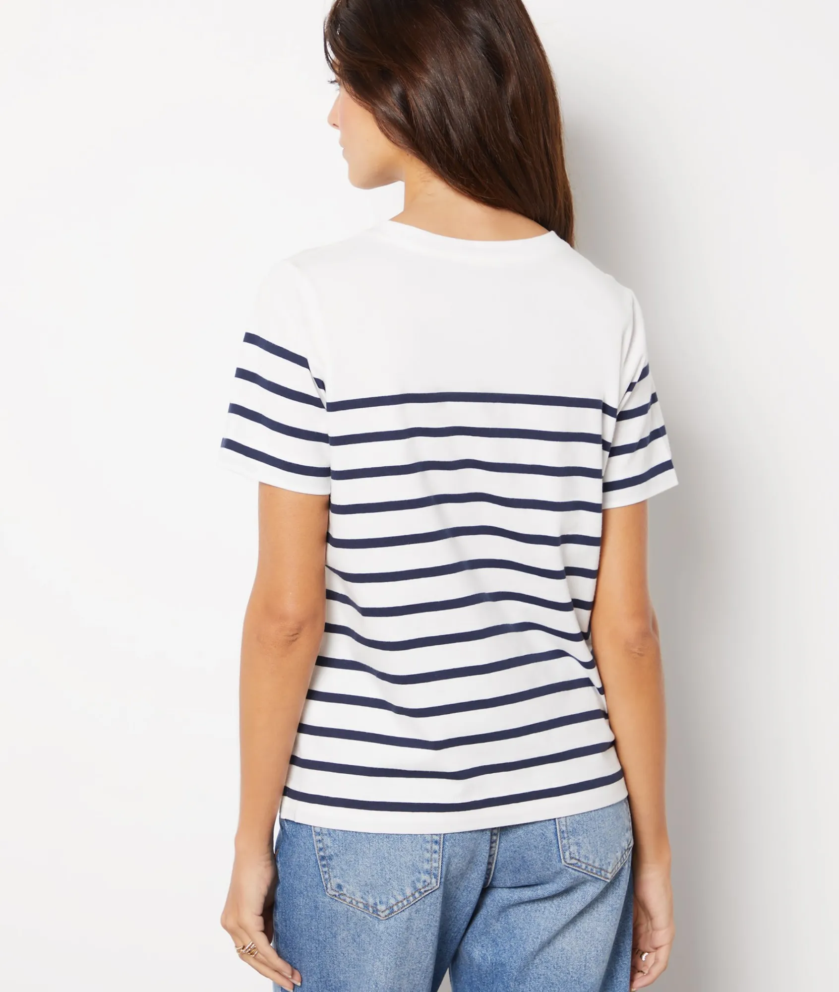 New T-shirt marinière 100% coton T-shirts Et Tops