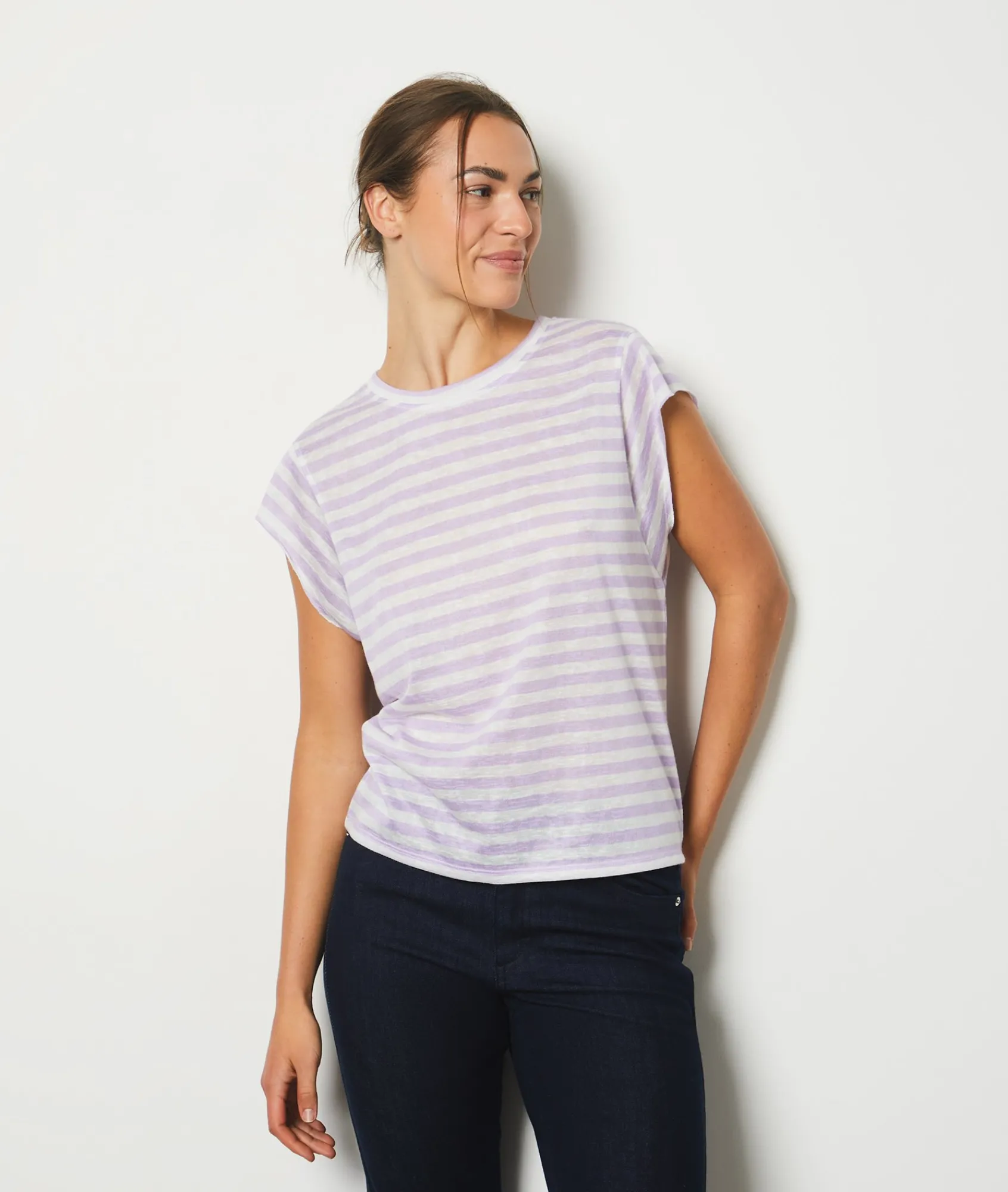 Cheap T-shirt marinière manches courtes T-shirts Et Tops