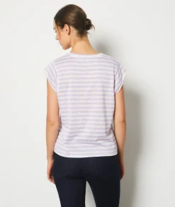 Cheap T-shirt marinière manches courtes T-shirts Et Tops