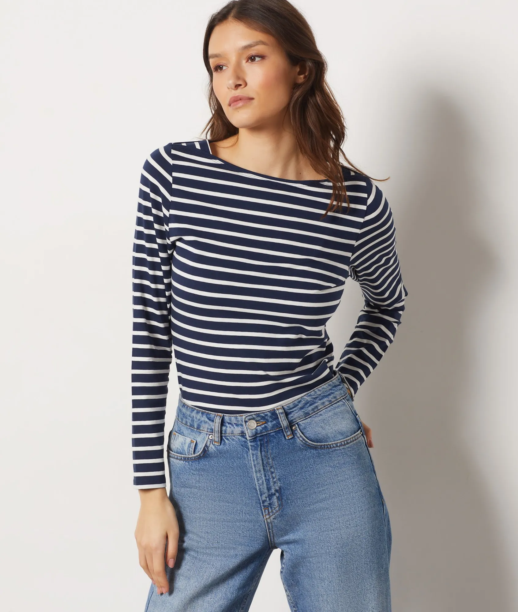 Discount T-shirt marinière manches longues T-shirts Et Tops