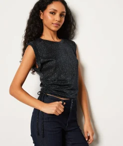 Discount T-shirt sans manches à paillettes T-shirts Et Tops