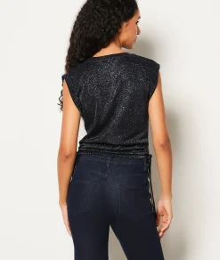 Discount T-shirt sans manches à paillettes T-shirts Et Tops