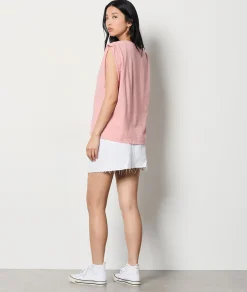 Hot T-shirt sans manches en coton T-shirts Et Tops