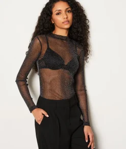Discount T-shirt transparent à paillettes T-shirts Et Tops