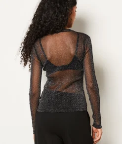 Discount T-shirt transparent à paillettes T-shirts Et Tops