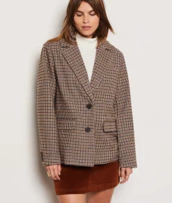 Fashion Veste blazer à carreaux Blazers
