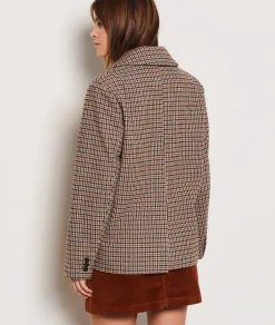 Fashion Veste blazer à carreaux Blazers